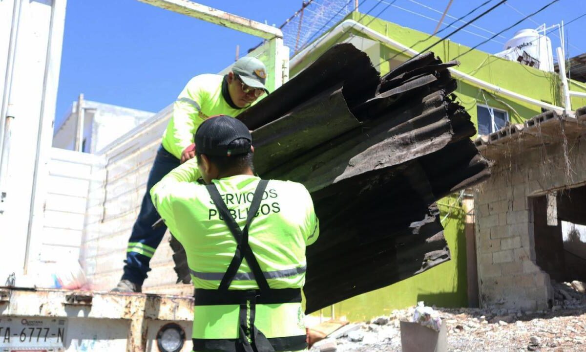 Descacharrización en Isla Mujeres.