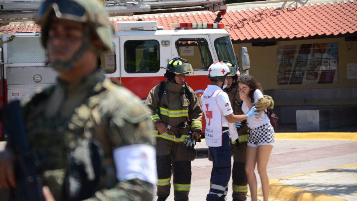 Simulacro Nacional en Cancún.