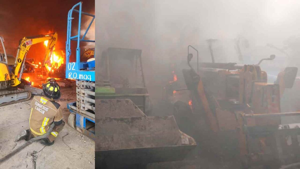 Incendio en Cancún.