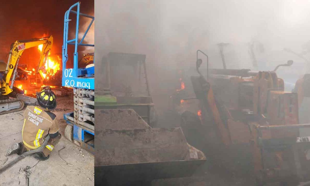 Incendio en Cancún.