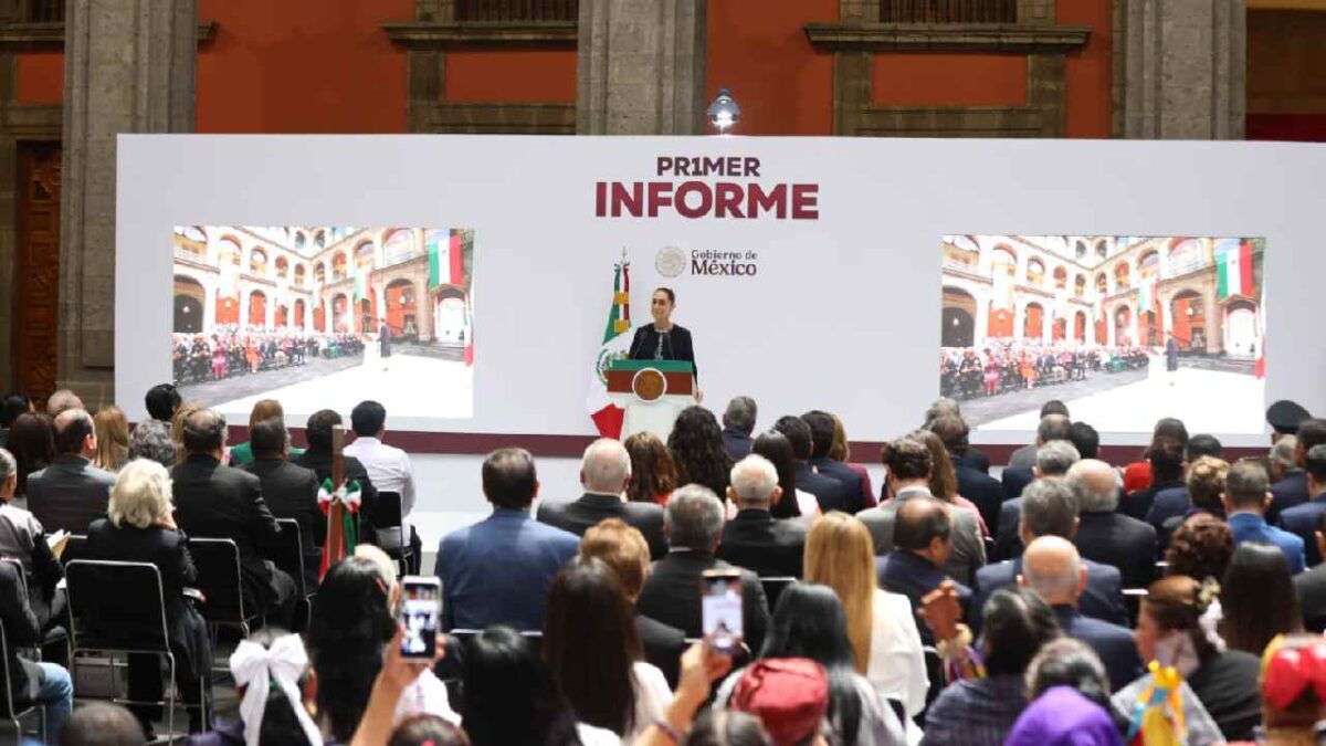 Claudia Sheinbaum rindió su primer informe de gobierno.
