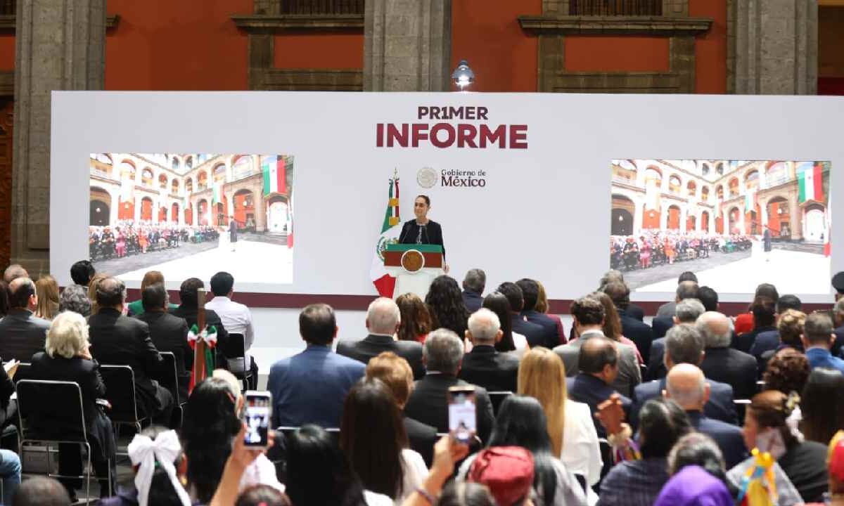 Claudia Sheinbaum rindió su primer informe de gobierno.