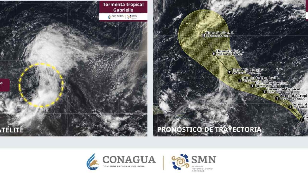 Tormenta tropical Gabrielle.