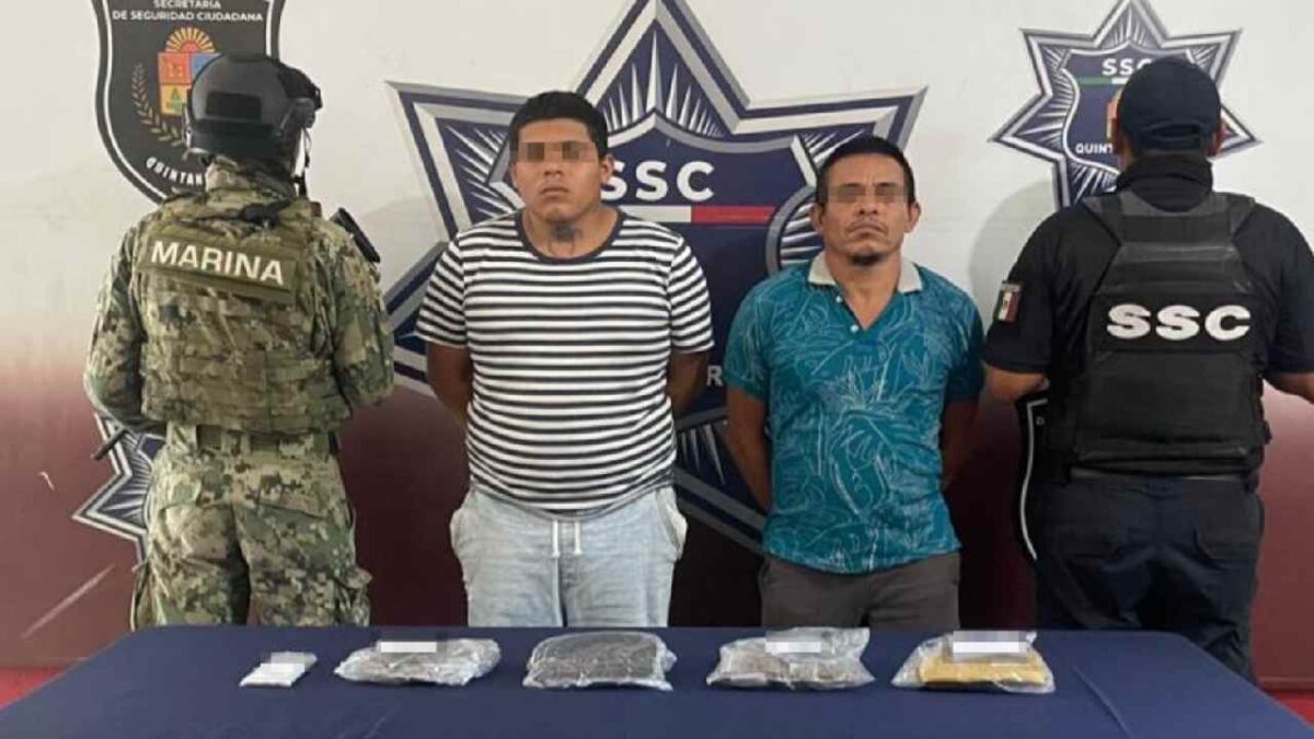 Están presos dos narcomenudistas.