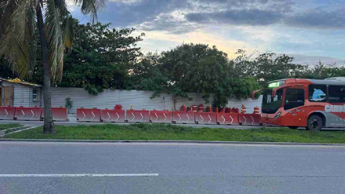 Cierres viales Cancún.