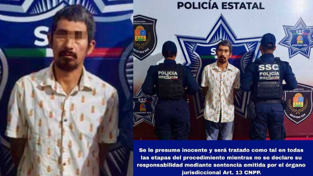 El sujeto fue detenido.