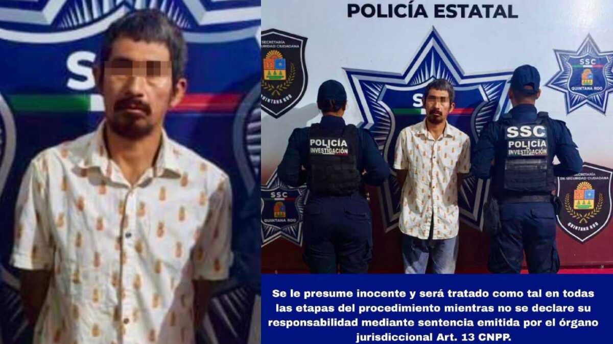 El sujeto fue detenido.