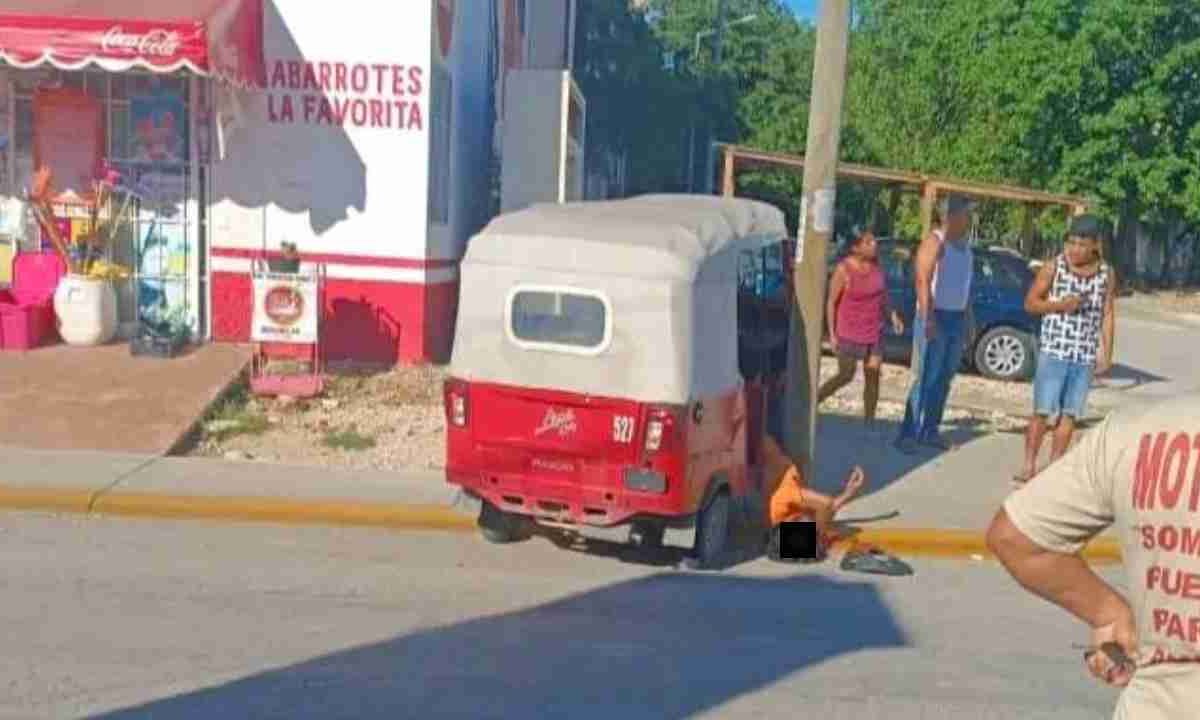 Últimas noticias. El mototaxista fue llevado al hospital.