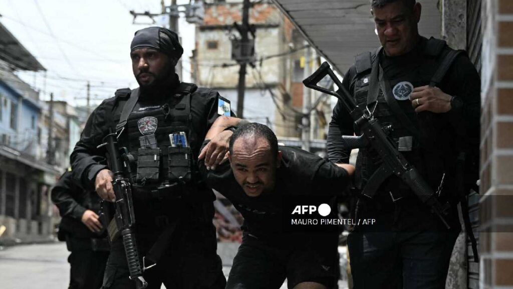 Violento operativo en Río de Janeiro.