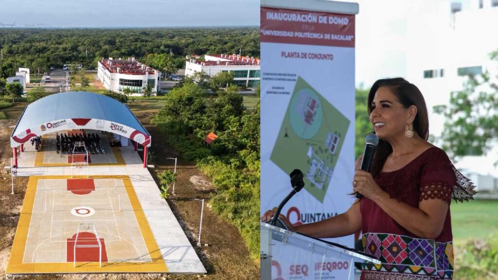 Mara Lezama entrega domo.