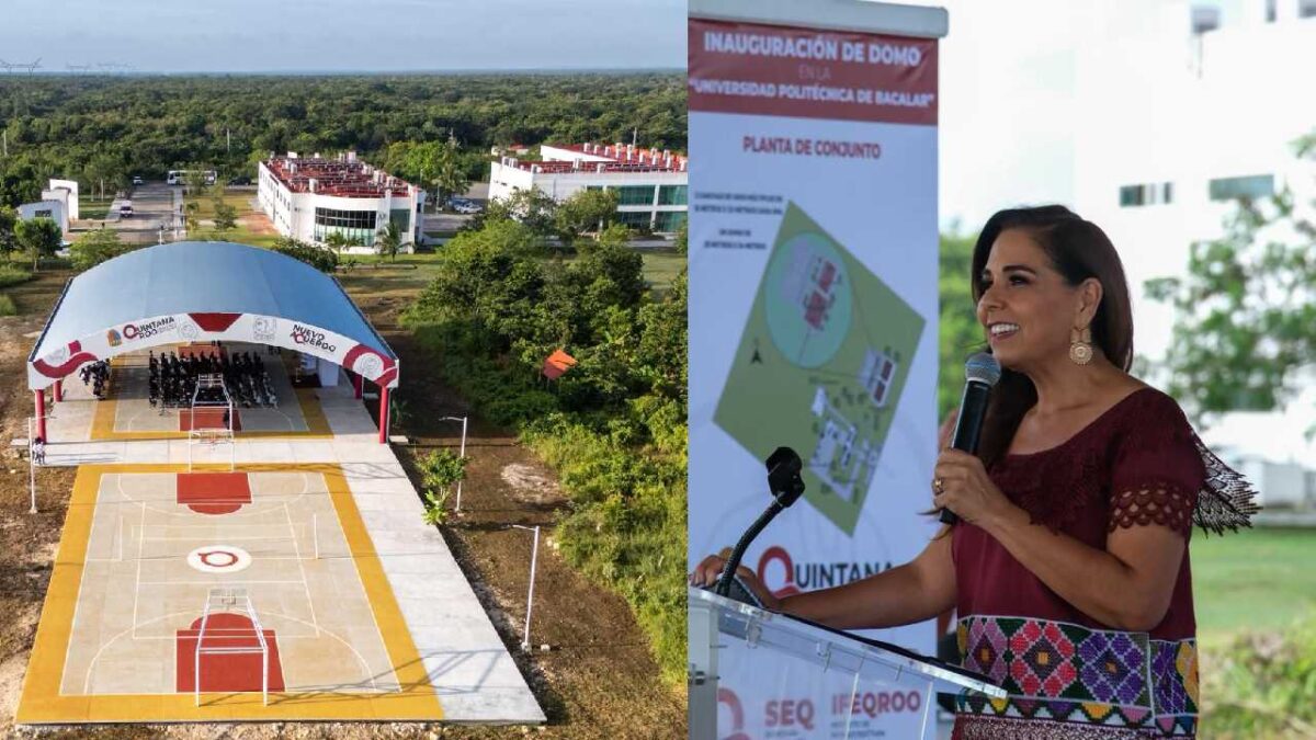 Mara Lezama entrega domo.