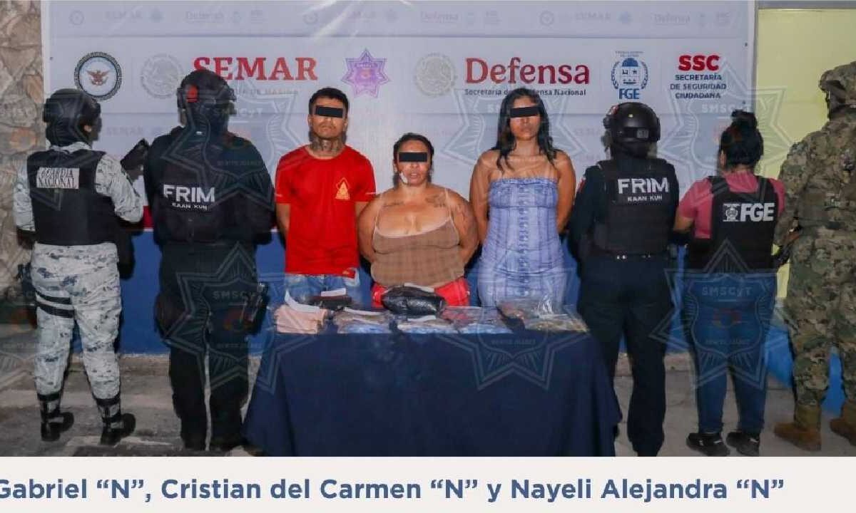Cae mujer con droga.