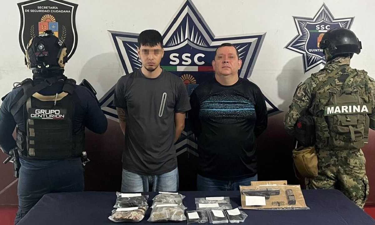 Caen dos colombianos en Cancún.