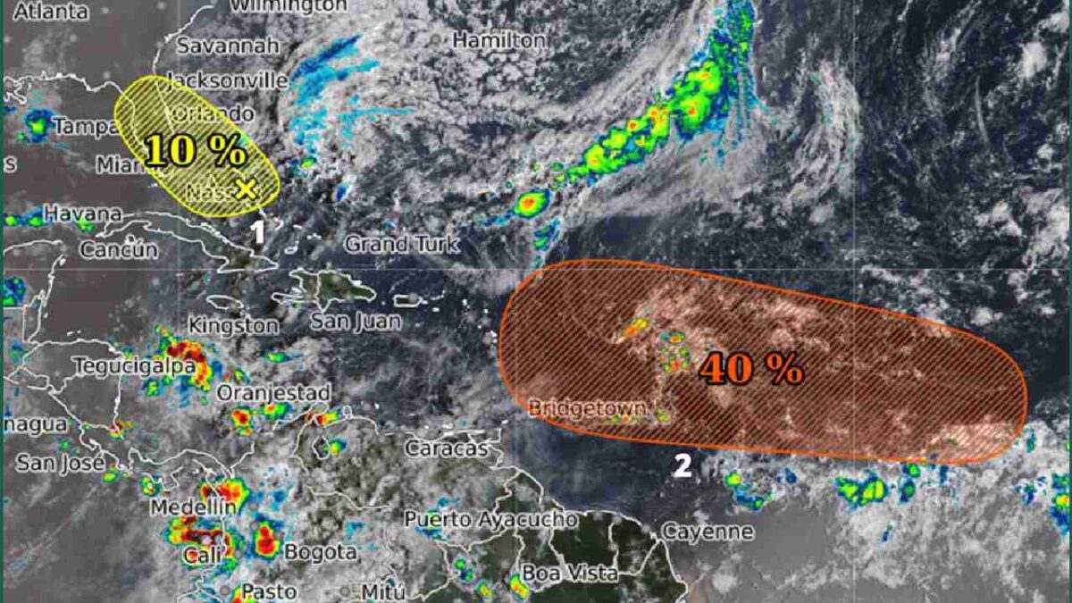 Actividad en el Atlántico.