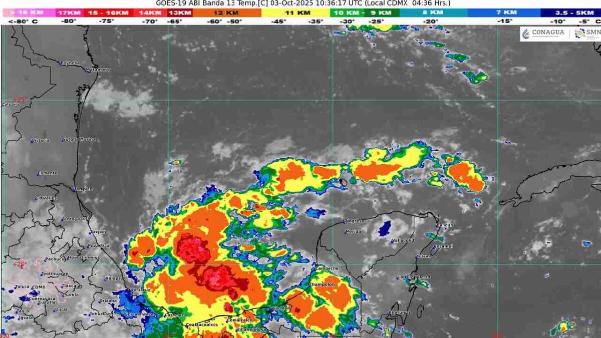 El clima será caluroso con lluvias.