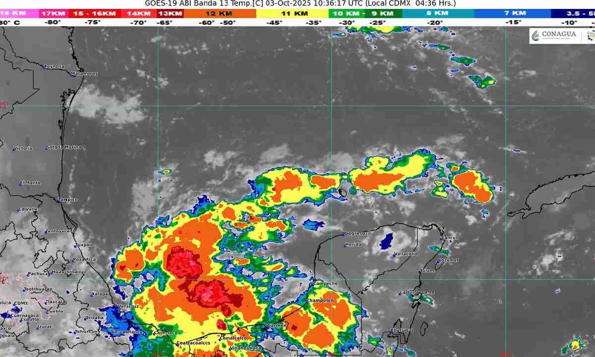 El clima será caluroso con lluvias.