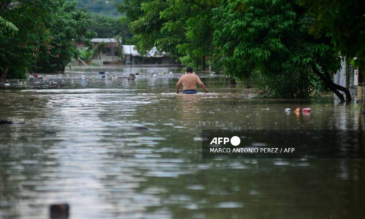 Lluvias torrenciales en México.