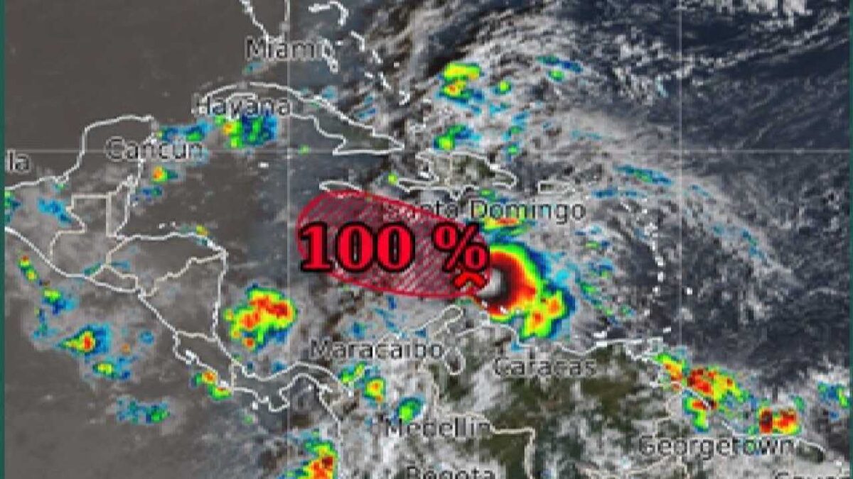 Posible formación ciclónica en el Mar Caribe.