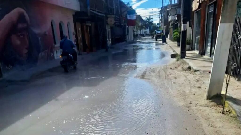 Inundaciones en Holbox.