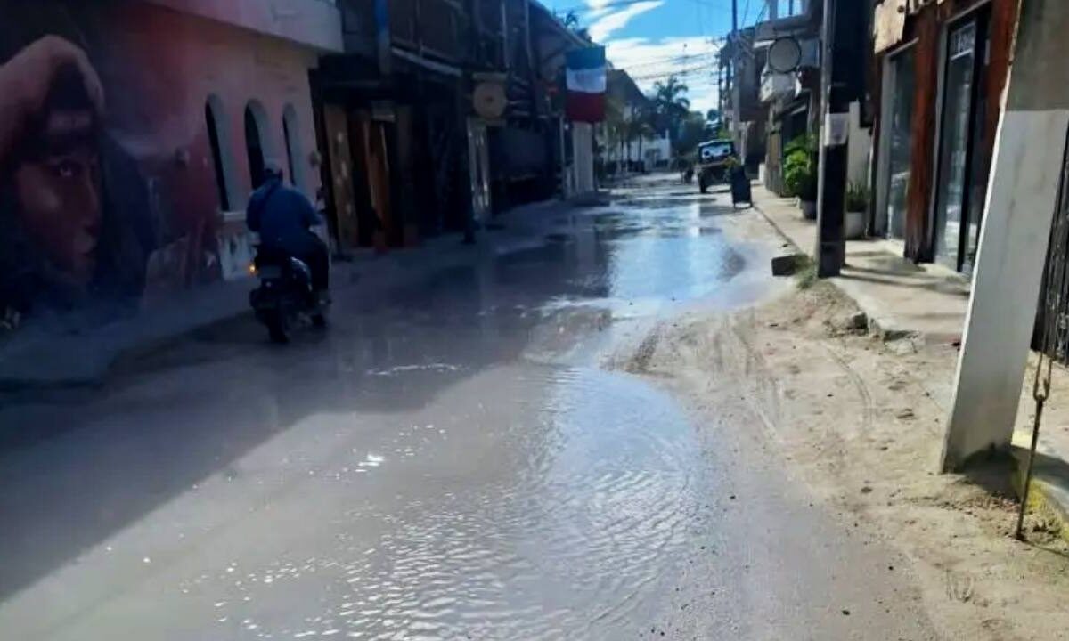 Inundaciones en Holbox.