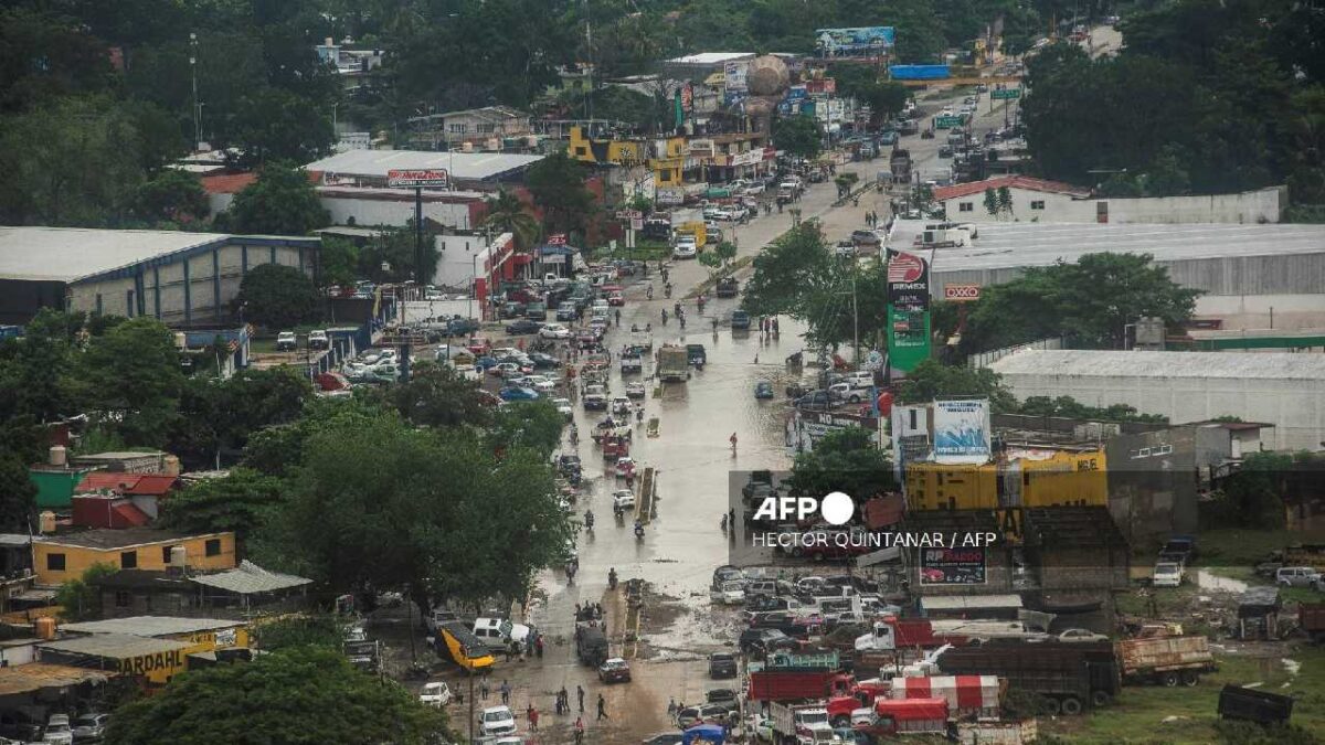 Registran lluvias en México.