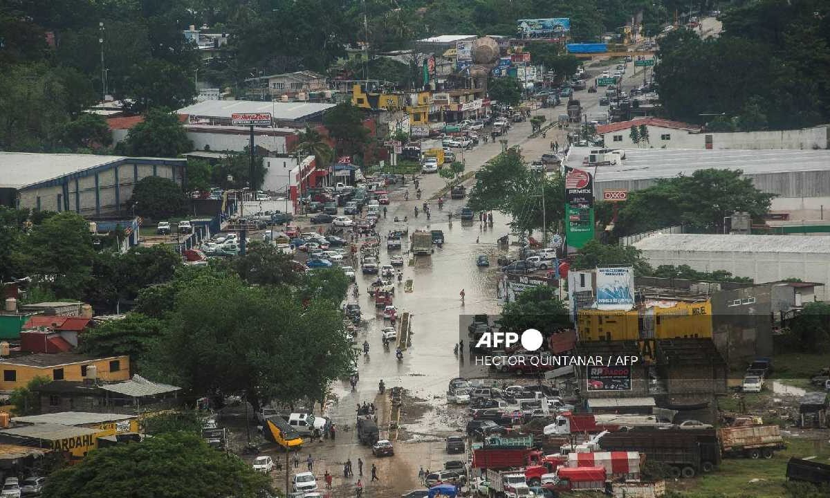 Registran lluvias en México.