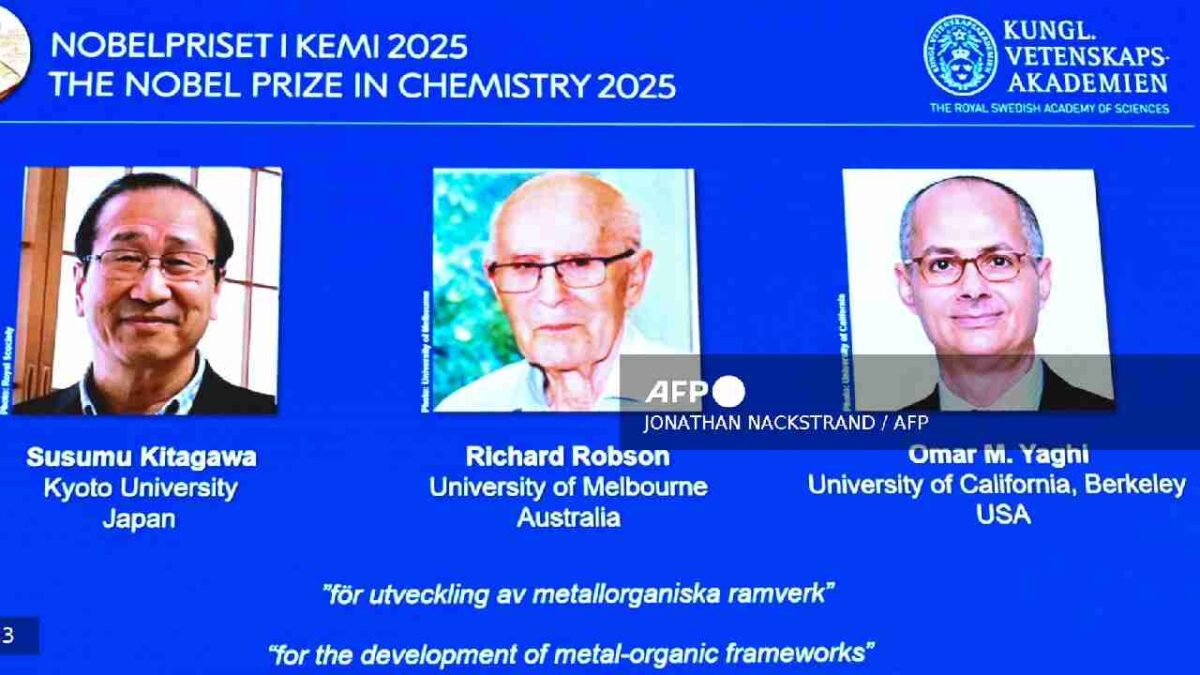 Ganadores del Nobel de Química.