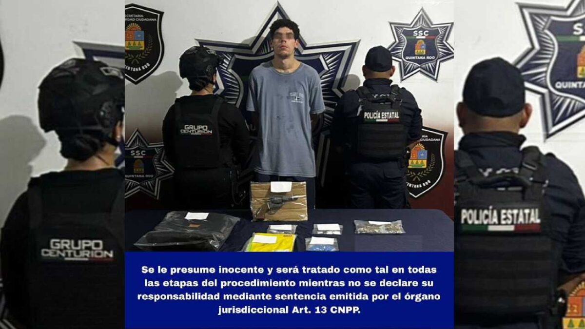 Detenido por delitos contra la salud.