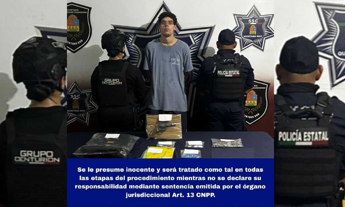 Detenido por delitos contra la salud.