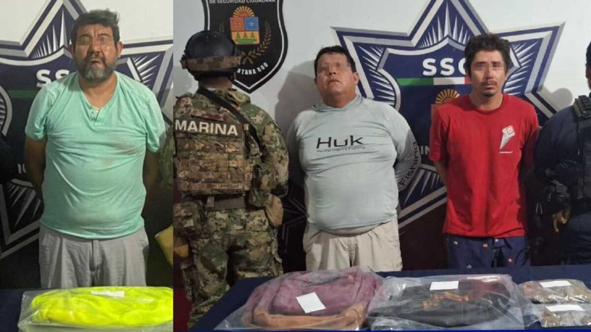 Los detenidos tenían diversas drogas.