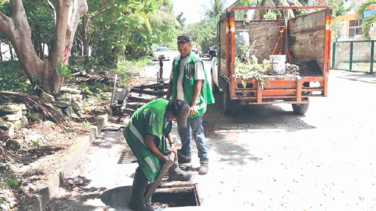 Puerto Morelos atiende el drenaje.