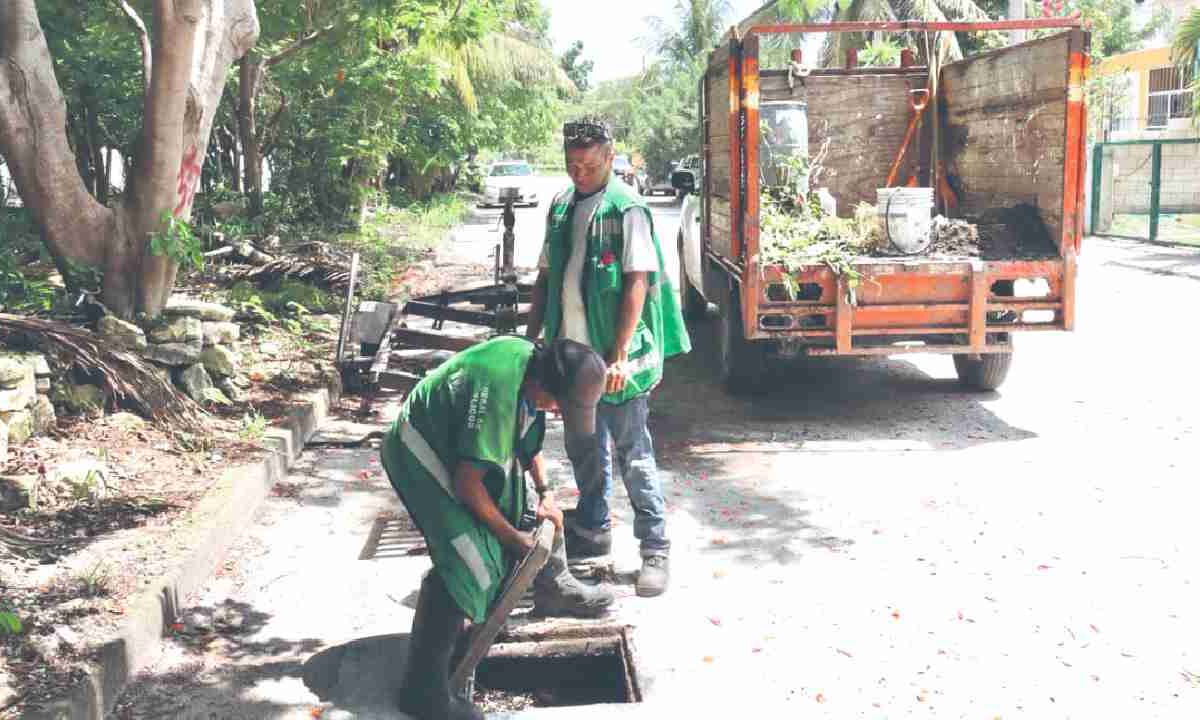 Puerto Morelos atiende el drenaje.
