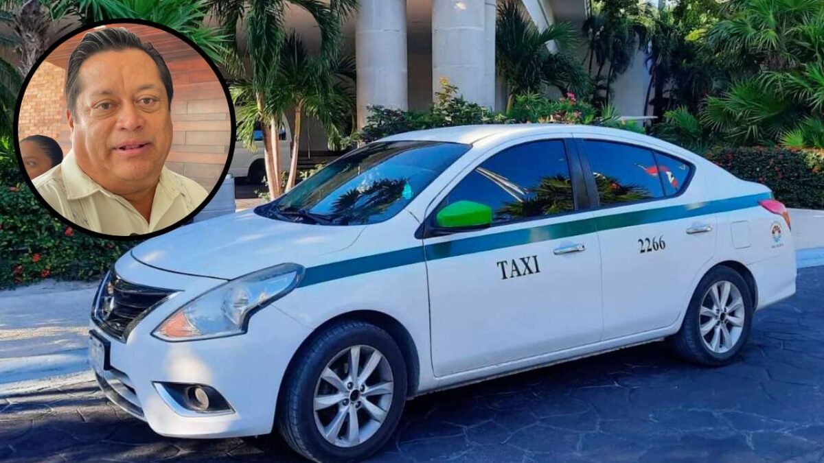 Taxistas en Cancún.