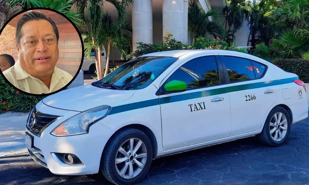 Taxistas en Cancún.