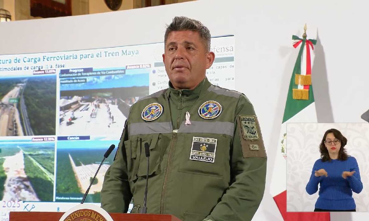 Avances de la terminal de carga del Tren Maya en Cancún.