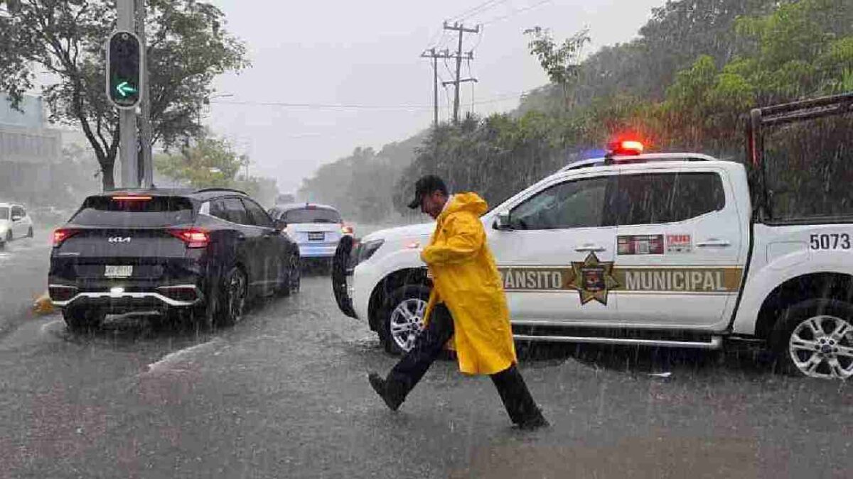 Últimas noticias. Lluvias en Cancún.