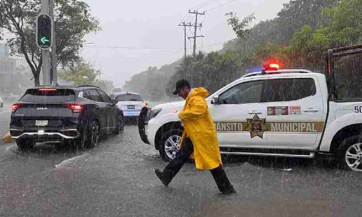 Últimas noticias. Lluvias en Cancún.