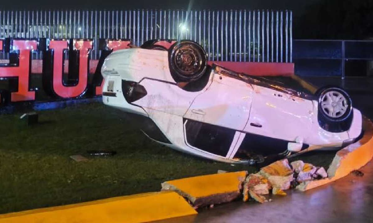 Accidente en el boulevard Colosio.