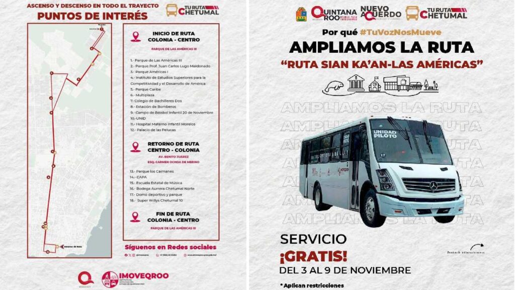 Movilidad en Chetumal.