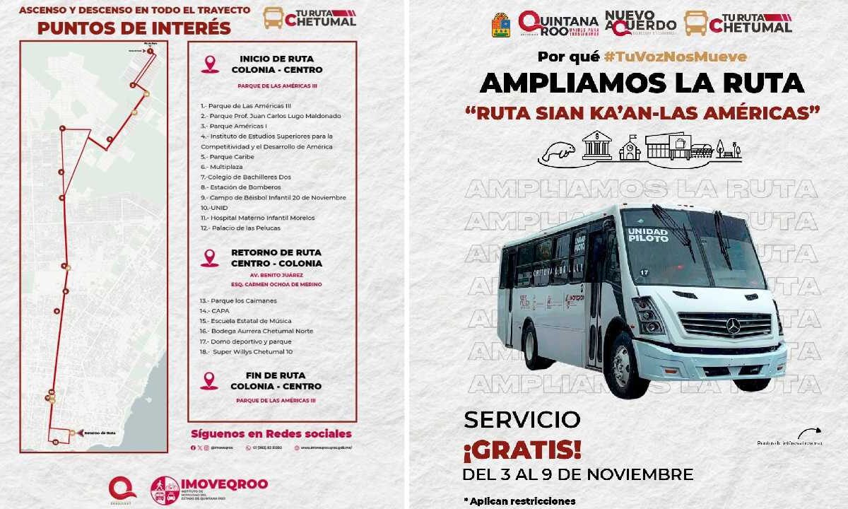 Movilidad en Chetumal.