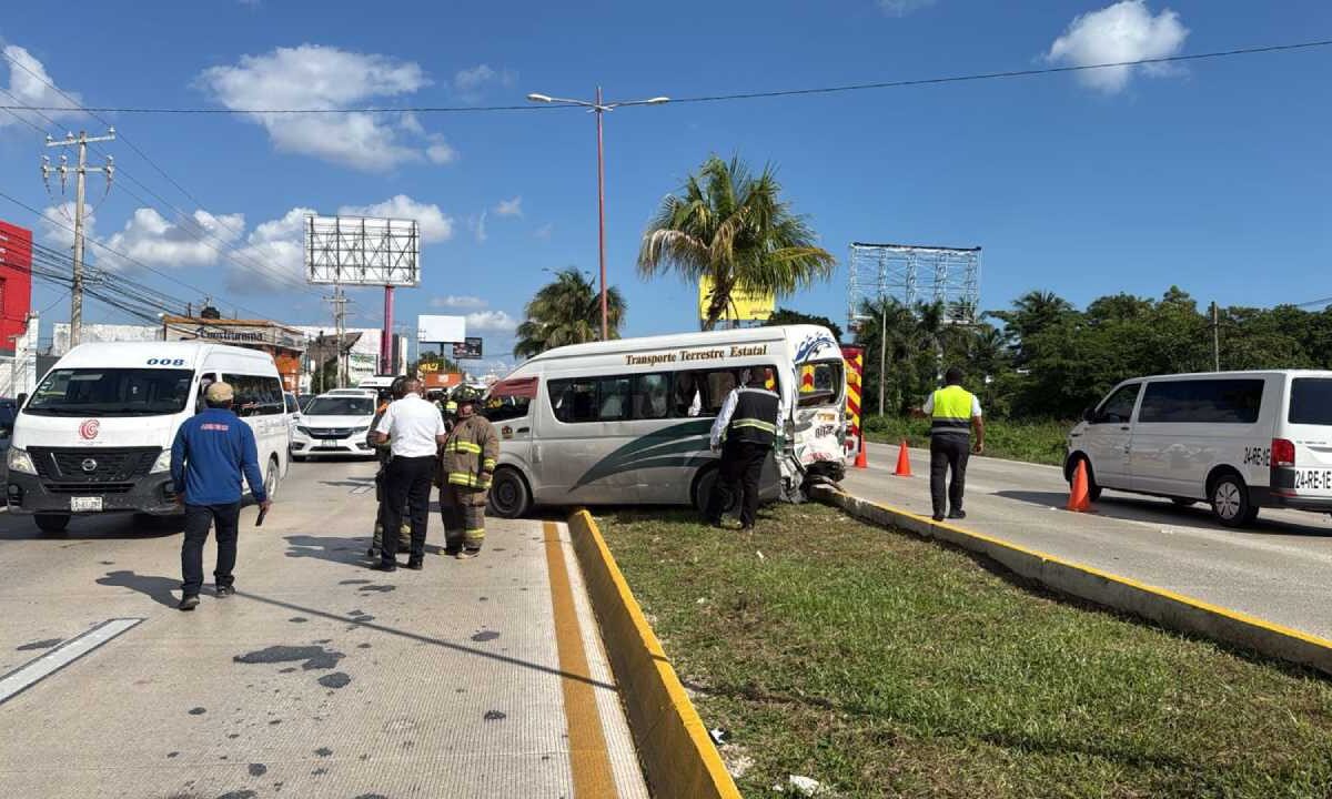 Choque en Cancún.