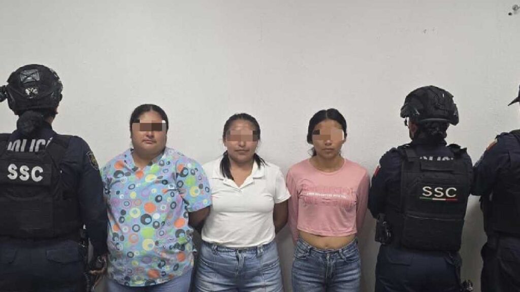 Las mujeres detenidas.