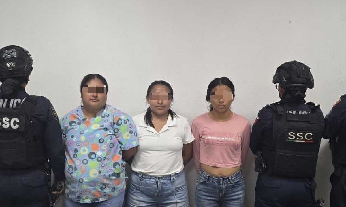 Las mujeres detenidas.