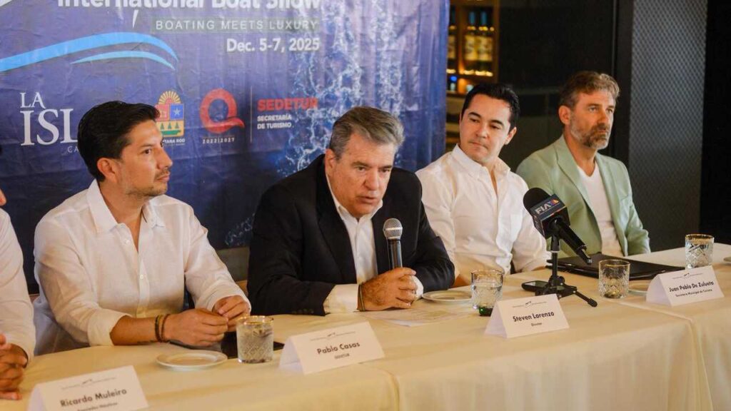 Todo listo para el Cancun International Boat Show.