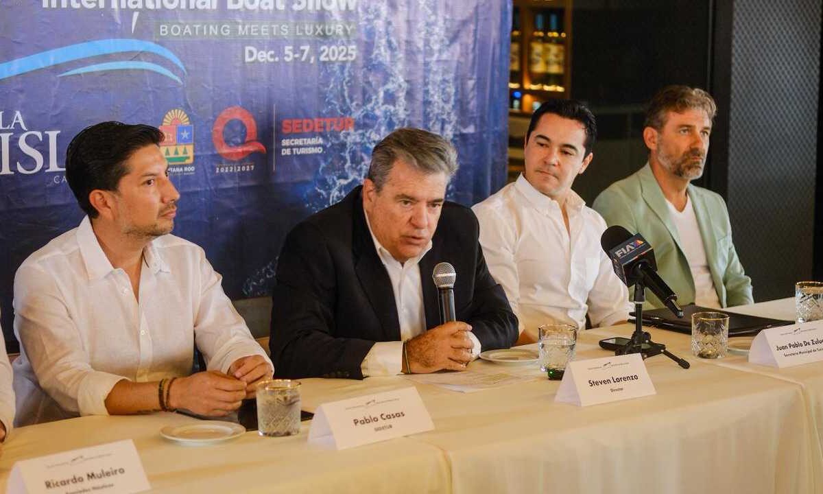 Todo listo para el Cancun International Boat Show.