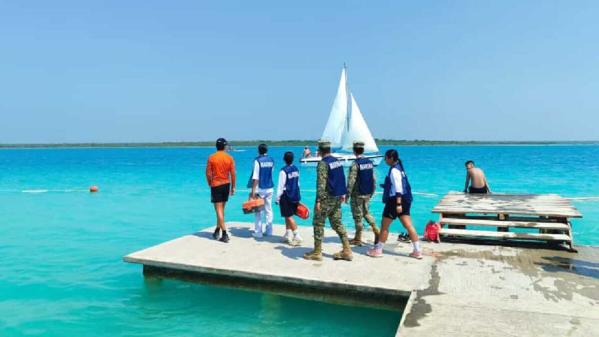 Buscan mejorar la seguridad en la navegación en laguna Bacalar.