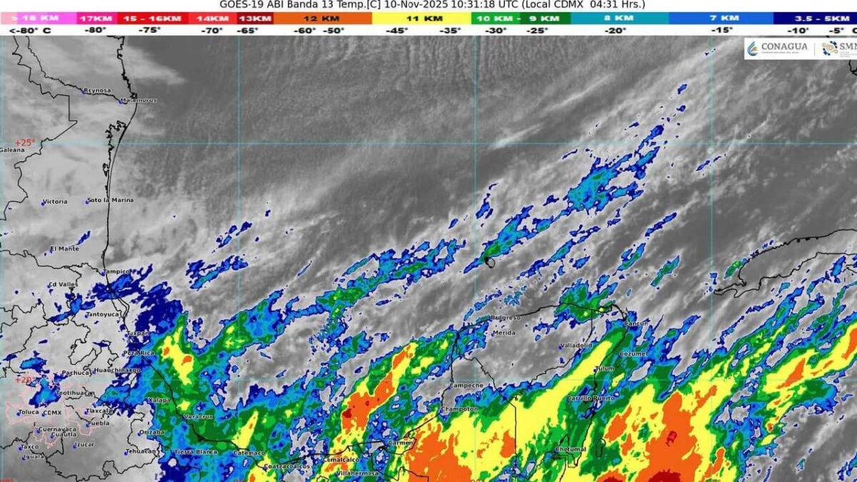 Prevén día lluvioso y nublado.
