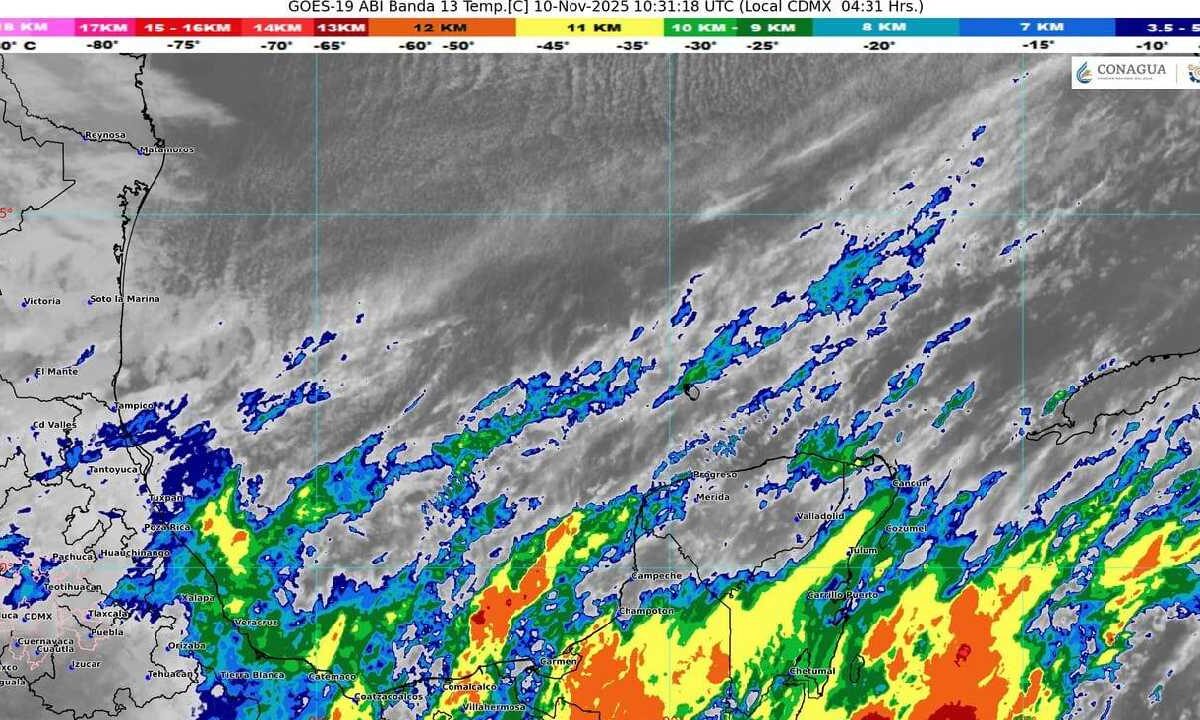 Prevén día lluvioso y nublado.