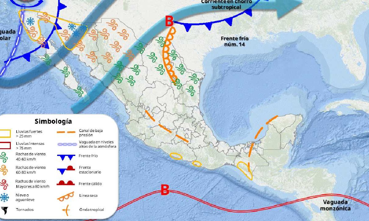 Prevén un martes caluroso con nublados.