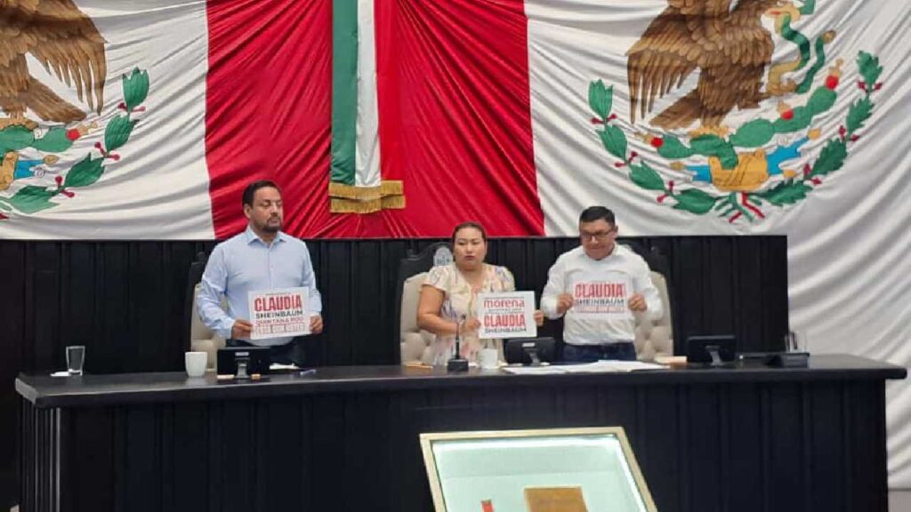 Congreso local condena acoso contra la presidenta.